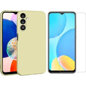 Samsung Galaxy A04S ile Uyumlu Kılıf Soft Yumuşak Telefon Kılıfı ve Temperli Cam Ekran Koruyucu