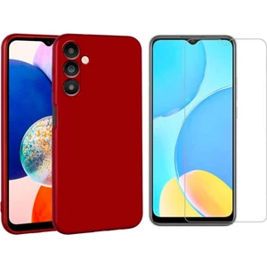 Samsung Galaxy A04S ile Uyumlu Kılıf Soft Yumuşak Telefon Kılıfı ve Temperli Cam Ekran Koruyucu