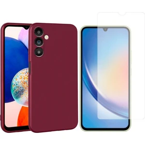 Samsung Galaxy A34 5g ile Uyumlu Kılıf Soft Yumuşak Telefon Kılıfı ve Temperli Cam Ekran Koruyucu