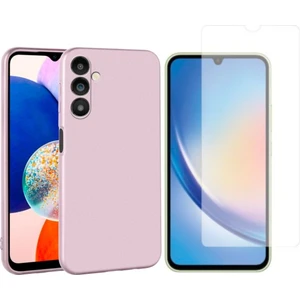 Samsung Galaxy A34 5g ile Uyumlu Kılıf Soft Yumuşak Telefon Kılıfı ve Temperli Cam Ekran Koruyucu