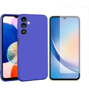 Samsung Galaxy A34 5g ile Uyumlu Kılıf Soft Yumuşak Telefon Kılıfı ve Temperli Cam Ekran Koruyucu