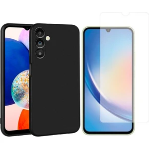Samsung Galaxy A34 5g ile Uyumlu Kılıf Soft Yumuşak Telefon Kılıfı ve Temperli Cam Ekran Koruyucu