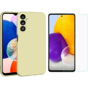 Samsung Galaxy A54 5g ile Uyumlu Kılıf Soft Yumuşak Telefon Kılıfı ve Temperli Cam Ekran Koruyucu