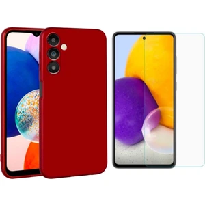 Samsung Galaxy A54 5g ile Uyumlu Kılıf Soft Yumuşak Telefon Kılıfı ve Temperli Cam Ekran Koruyucu