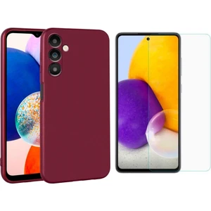 Samsung Galaxy A54 5g ile Uyumlu Kılıf Soft Yumuşak Telefon Kılıfı ve Temperli Cam Ekran Koruyucu
