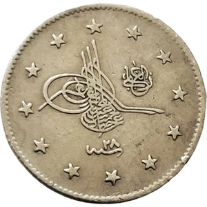 3Alp Koleksiyon II. Abdülhamid, 2 Kuruş 1293/28 (1903) Çt/ççt Eski Madeni Gümüş Para