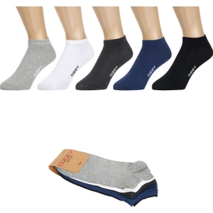 Ozzy Socks 5 Çift Dikişsiz Pamuklu Çok Renkli Unisex Patik Çorap Yazlık Dayanıklı Topuk ve Burun