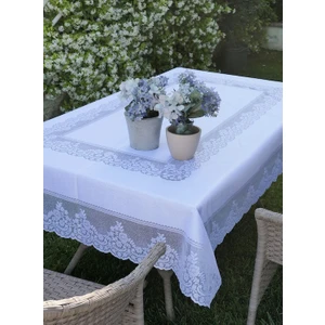 Çini Desenli Örme Masa Örtüsü