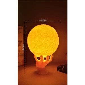 12cm El Standlı Ay Küresi neon led lamba hediyelik eşya avize masa lambası gece lambası moon yılbaşı hediye
