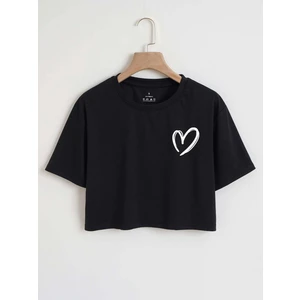 DAXİS Sportwear Company Baskılı Crop Tshirt Daxis Sportwear Company