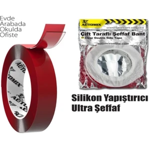 Btl Otomotiv 18MM*4M Çift Taraflı Silikon Bant