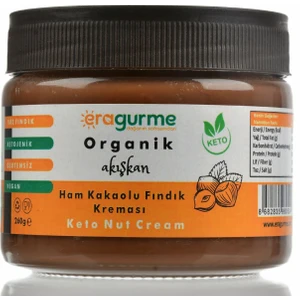 Era Gurme Organik Ham Kakaolu Akışkan (Smooth) Ketojenik Fındık Kreması 260 gr