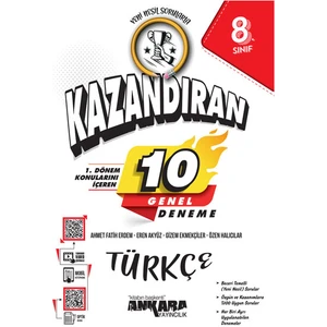 Ankara Yayıncılık LGS 1 Dönem Konularını Içeren 10 Türkçe Denemesi Yayınları