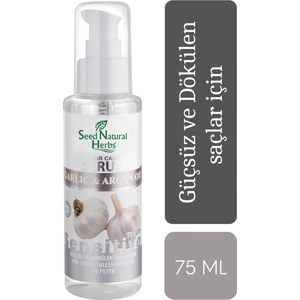 Seed Natural Herbs Dökülme Karşıtı Sarımsak ve Argan Yağlı Saç Serumu 75 ML