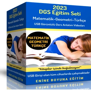 Enine Boyuna Eğitim 2025 DGS Eğitim Seti (110 Saat Anlatım)