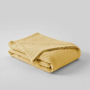 Cotton Box Çift Kişilik %100 Pamuklu Sarı Kristal Desenli Pike 220X230 cm