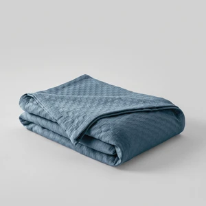 Cotton Box Tek Kişilik Pamuklu Indigo Kristal Desenli Pike 170 x 230 cm