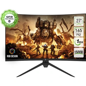 Intense X20 27" 165HZ 1ms (HDMI+Display) FreeSync Full HD Curved LED Monitör