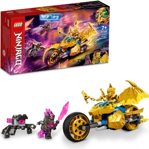 NINJAGO® Jay'in Altın Ejderha Motosikleti 71768 - 7 Yaş ve Üzeri için bir Ninja Motosikleti İçeren Oyuncak Yapım Seti (137 Parça)