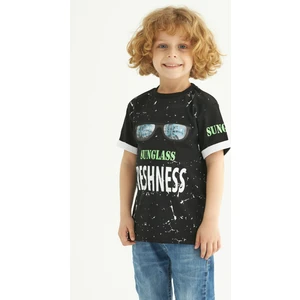 ZepkidsErkek Çocuk Sunglass Freshness Baskılı T-shirt 3-7 Yaş