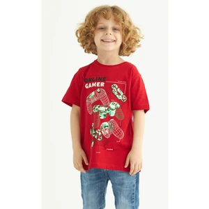 Erkek Çocuk Oyun Gamepad Baskılı T-Shirt 6-9 Yaş