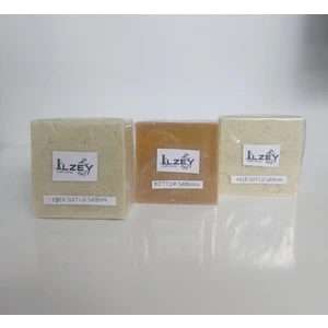 İlzey Natural Bıttım, Eşek Sütü  , Keçi Sütü  Sabunu  ; 3 Lü Doğal Sabun Seti