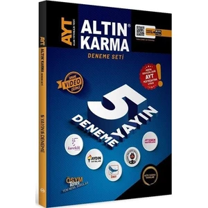 Altın Karma Yayınları AYT  1. Dönem 5 Li Deneme 2023