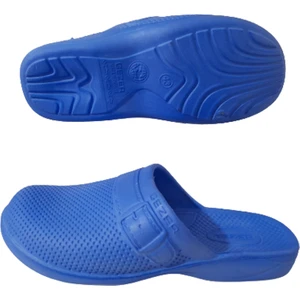 GE0358-10 Erkek Mavi Noktalı Önü Kapalı Banyo Bahçe Terliği