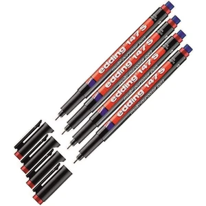 147S Asetat Kalemi Kırmızı 4'lü Paket
