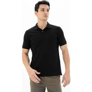 Erkek %100 Pamuk Basic Polo Yaka Regular Fit T-shirt Y25374351201