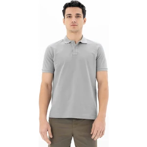 Erkek %100 Pamuk Basic Polo Yaka Regular Fit T-shirt Y25374351201