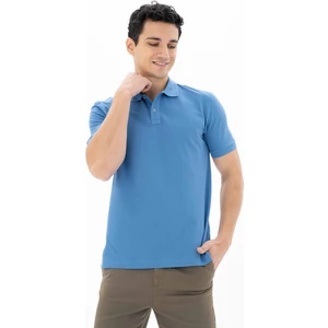 Erkek %100 Pamuk Basic Polo Yaka Regular Fit T-shirt Y25374351201