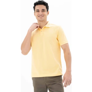 Erkek %100 Pamuk Basic Polo Yaka Regular Fit T-shirt Y25374351201