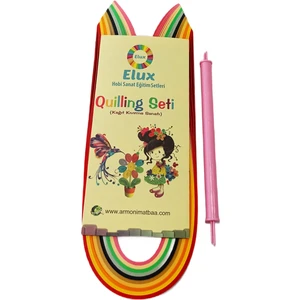 Eko Quilling Set (Kalın) Ekonomik Quilling 1X42 cm 100 Kağıt Şerit