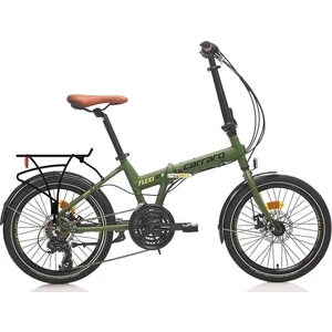 Flexi 121 D Katlanır Bisiklet Disk Fren Shimano 21 Vites Haki Yeşil