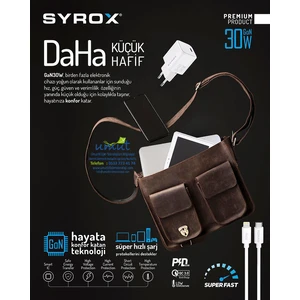 GAN30 Type-C Giriş Başlık & Type-C To Lightning Kablo 30W Quick Şarj Set Superfast Adapter Usb-C Pd