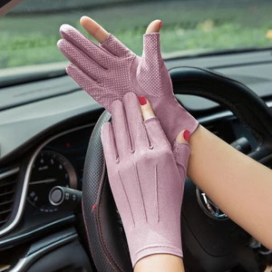 Bisiklet Dokunmatik Ekran Eldivenleri Kaymaz Açık Hava Sporları Güneş Koruyucu Balıkçılık Ter Emici Nefes Alabilen Buz Ipliği Soğuk Yaz Ince Eldivenleri (Yurt Dışından)