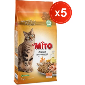 Adult Cat 1 kg x 5 Adet - Tavuklu Yetişkin Kedi Maması