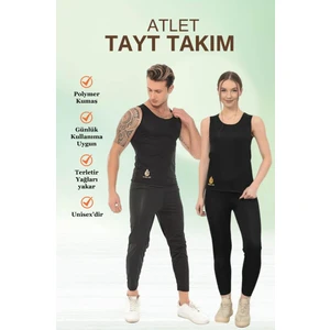 Sauna Suit Maksimum Terleme  Incelme Unisex Spor Kıyafeti Atlet ve Tayt Takım