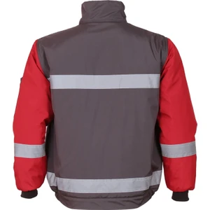 Orange Safety Mervem Kırmızı Robalı Gri Soğuk Hava Montu Su ve Rüzgar İticili