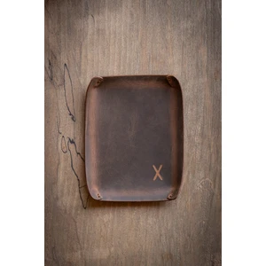 Minimal x Deri Organizer Tepsi - Vale Tepsisi - Gerçek Deri El Yapımı - Minimalist Şık Tasarım