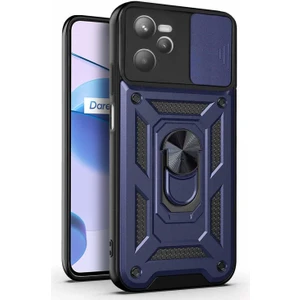 Realme C35 Kılıf Impact Resistant Lacivert