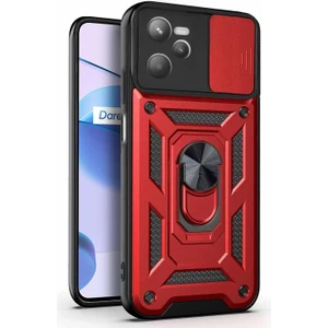 Realme C35 Kılıf Impact Resistant Kırmızı