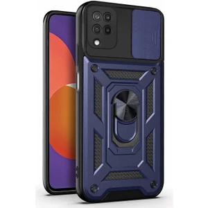 Samsung Galaxy M12 Kılıf Impact Resistant Lacivert