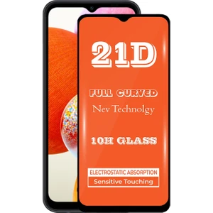 Kzy Samsung Galaxy A14 Tam Kaplayan 21D Temperli Ekran Koruyucu Cam