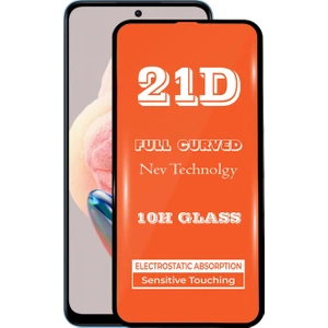 Kzy Xiaomi Redmi Note 12 Tam Kaplayan 21D Temperli Ekran Koruyucu Cam