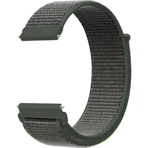 Tecno Watch 2 Kordon Cırtcırt Kumaş Ayarlanabilir Koyu Yeşil