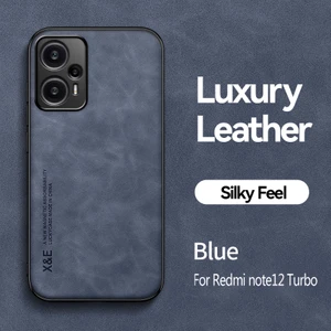 For Redmi Note 12 Turbo Cilt Hissi Manyetik Emme Cep Telefonu Kılıfları (Yurt Dışından)