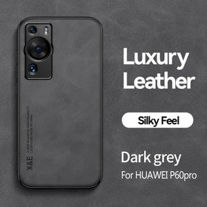 For Huawei P60 Pro Cilt Hissi Manyetik Emme Cep Telefonu Kılıfları (Yurt Dışından)