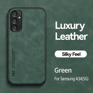 For Samsung Galaxy A34 5g Cilt Hissi Manyetik Emme Cep Telefonu Kılıfları (Yurt Dışından)